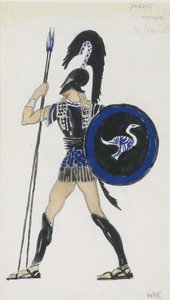 Hippolyte. Kostümentwurf für das Ballett Phèdre, ca. 1923