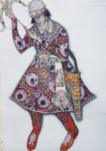 Iwan Zarewitsch. Kostümentwurf für das Ballett Der Feuervogel von I. Strawinsky, 1910