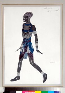 "Junger arabischer Junge" - Kostüm für das Ballett "Kleopatra" der Ballets Russes von Leon Bakst