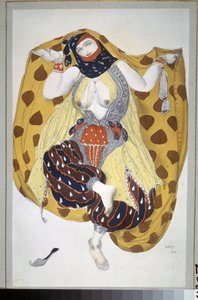 Odaliske, Kostümentwurf für das Ballett Scheherazade von N. Rimski-Korsakow von Leon Bakst