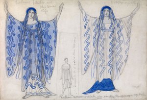 Phaedra. Kostümentwurf für das Drama Phaedra Phèdre von Jean Racine, ca. 1923