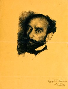 Porträt des Künstlers Isaak Levitan, 1899 von Leon Bakst