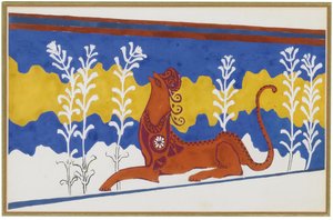 Bühnenbild für das Ballett Phèdre, ca. 1923 von Leon Bakst