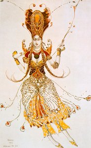 Der Feuervogel, Kostümentwurf für Strawinskys Ballett Der Feuervogel, 1910
