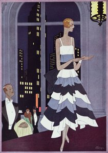 Unter den Augen der Wolkenkratzer von New York, Modeplatte aus der Zeitschrift 
