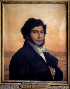 Porträt von Jean-Francois Champollion (1790-1832), französischer Ägyptologe