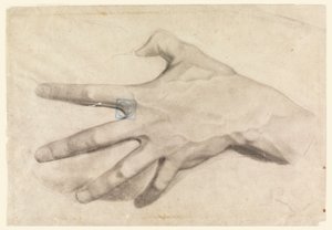 Zeichnung, Studie einer Hand