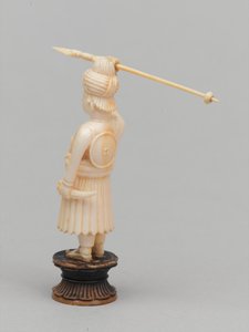 Schwarzer Bauer, Schachfigur, Indien, um 1820 von Leon Hornecker