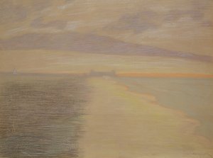 Meeresdämmerung in Ostende