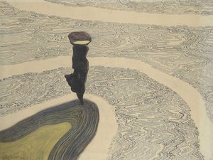 Frau am Ufer, 1910