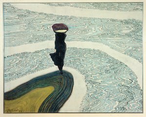 Frau am Wasserufer von Leon Spilliaert