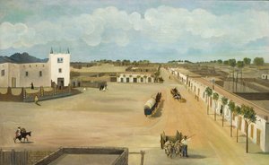 Old Mesilla Plaza, ca. 1885-1886 von Leon Trousset