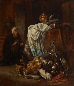 Stillleben mit Orientalia und Metallgefäßen