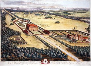 Stansted in der Grafschaft Sussex, graviert von Johannes Kip (ca. 1652-1722) von Leonard (after) Knyff