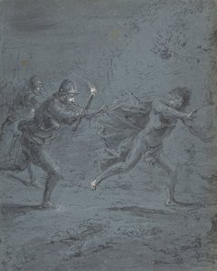 Nachtszene mit Soldaten, die einen Flüchtling verfolgen, Mark XIV, 5-52, 1611-74
