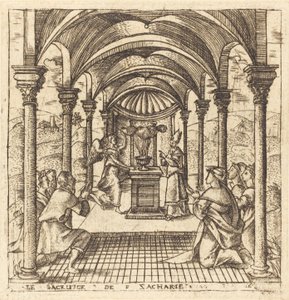 Zacharias und der Engel des Herrn von Leonard Gaultier