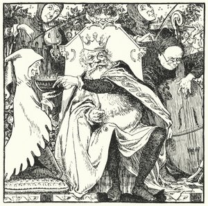 Alter König Cole (Gravur) von Leonard Leslie Brooke