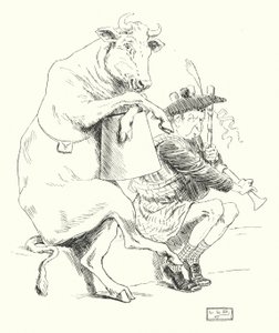Es war ein Dudelsackpfeifer, er hatte eine Kuh von Leonard Leslie Brooke
