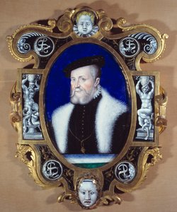 Porträt von Anne de Montmorency Connetable (1493-1567) von Leonard Limosin