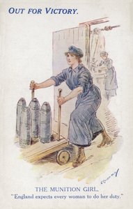 Britisches Munitionsmädchen, Erster Weltkrieg von Leonard Raven Hill