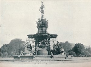 Brunnen in Curraghmore, Sitz des Marquess of Waterford, um 1915 von Leonard Willoughby