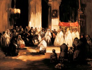 Der Allmächtige Gott (el Dios Grande). Gemälde von Leonardo Alenza y Nieto (1807-1845). Madrid. Romantisches Museum. von Leonardo Alenza