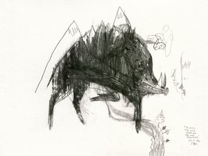 Dunkler Berg Eber von Leonardo Flores