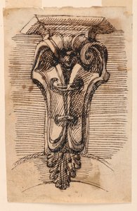 Entwurf für einen Schlussstein oder eine Konsole von Leonardo Scaglia
