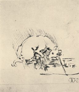 Ein Einhorn taucht sein Horn ins Wasser, um 1480, 1945