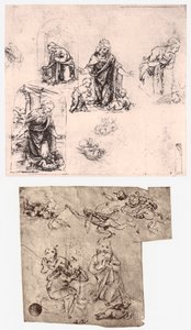 Anbetung des Kindes, ca. 1483 von Leonardo da Vinci