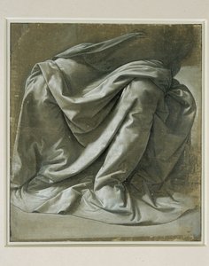 Draperie für eine sitzende Figur von Leonardo da Vinci