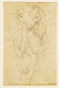 Pferd und Reiter, ca. 1480 von Leonardo da Vinci