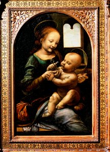 Madonna mit einer Blume, Madonna Benois, 1478 von Leonardo da Vinci