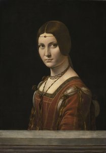 Porträt einer unbekannten Frau, genannt La Belle Ferronnière, 1490-1496