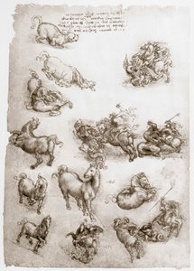 St. Georg und der Drache von Leonardo da Vinci
