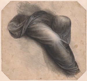 Studie für Jungfrau und Kind mit der heiligen Anna, um 1508 von Leonardo da Vinci
