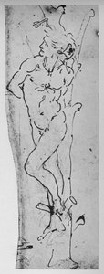 Studie für einen St. Sebastian, um 1480 von Leonardo da Vinci