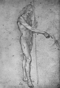 Studie für einen jugendlichen Johannes den Täufer, um 1480