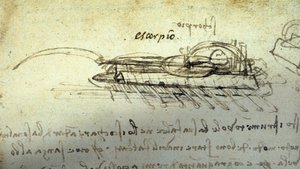Studie für eine Kriegsmaschine Escorpio von Leonardo da Vinci (1452-1519)