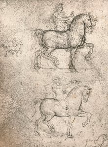 Studie für das Sforza-Denkmal, ca. 1482-ca. 1499 1883 von Leonardo da Vinci