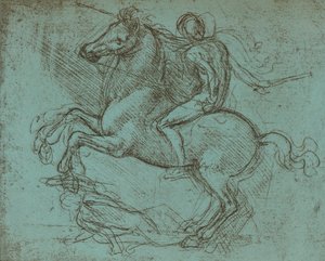 Studie für das Sforza-Denkmal, um 1482-um 1499, 1883 von Leonardo da Vinci