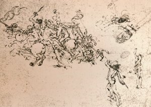 Studie für den Karton der Schlacht von Anghiari, ca. 1472-ca. 1505