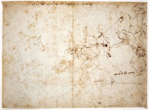 Der Ruhm greift den Neid an von Leonardo da Vinci