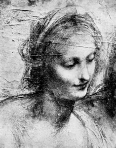 Der Kopf der Madonna, 15. Jahrhundert 1930er von Leonardo da Vinci