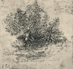 Zwei Bäume am Ufer eines Baches, ca. 1480