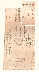 Zwei Zeichnungen zur Theorie der Proportionen der menschlichen Figur, ca. 1472-ca. 1519, 1883