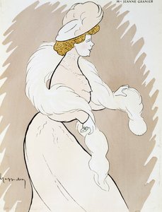 Schauspielerin Jeanne Granier, Zeichnung von Leonetto Cappiello von Leonetto Cappiello