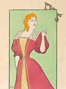 Schauspielerin Marie-Louise Marsy in der Rolle der Elmira in Tartuffe von Leonetto Cappiello