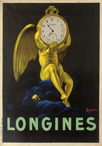 Werbeplakat für die Schweizer Uhrenmarke Longines, 1922