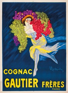 Ein Werbeplakat für Gautier Freres Cognac, 1907